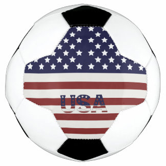  America Flag American USA  Pattern Soccer Ball