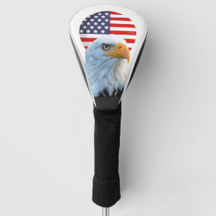 AMERICA FLAG BALD EAGLE   GOLF HEAD COVER