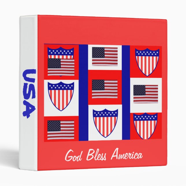 America flag binders (Front/Spine)