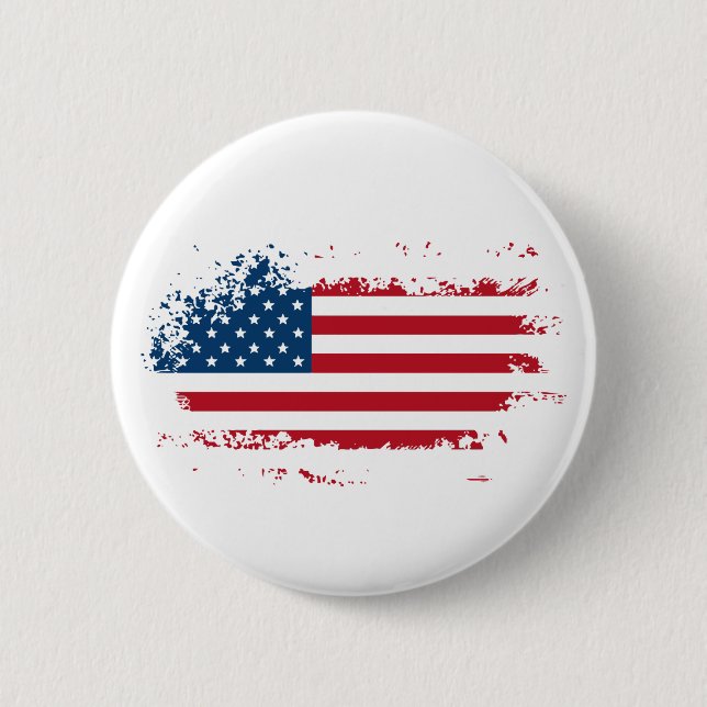 America Flag Button (Front)