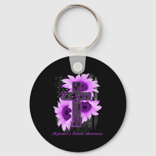 America Flag Christian Cross Ribbon Heimerheimer C Keychain