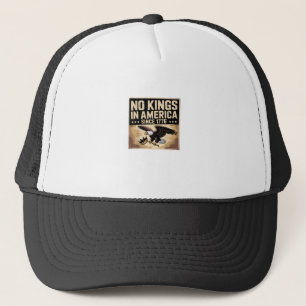 America Flag Decor No Kings In America Since 1776 Trucker Hat