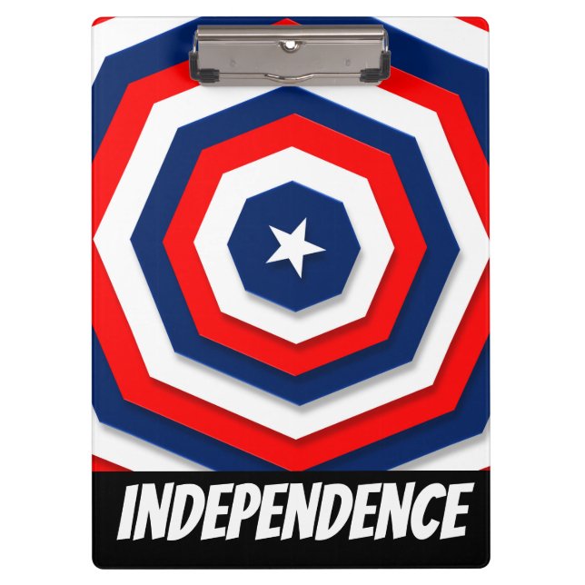 America Flag Design Clipboard (Front)