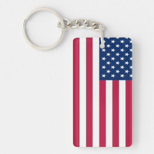 America Flag Design  Keychain