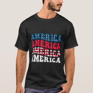America flag graphic funny 4th of july T-Shirt