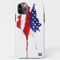 *~* America Flag Old Glory Patriotic USA Monogram