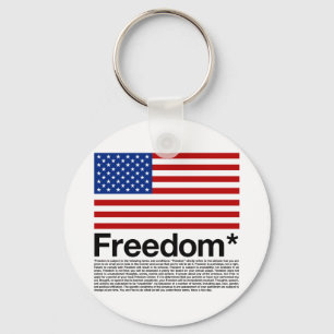 America: Freedom terms and conditions Keychain