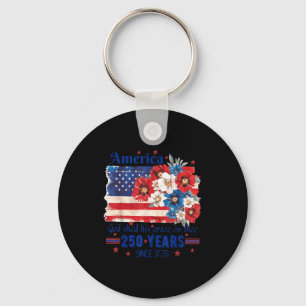 America god shed grace on thee 250 years since 177 keychain