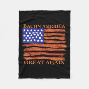 America Great Again Funny  Fleece Blanket