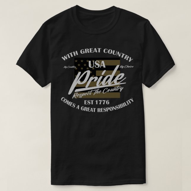 AMERICA GREAT COUNTRY T-Shirt (Design Front)