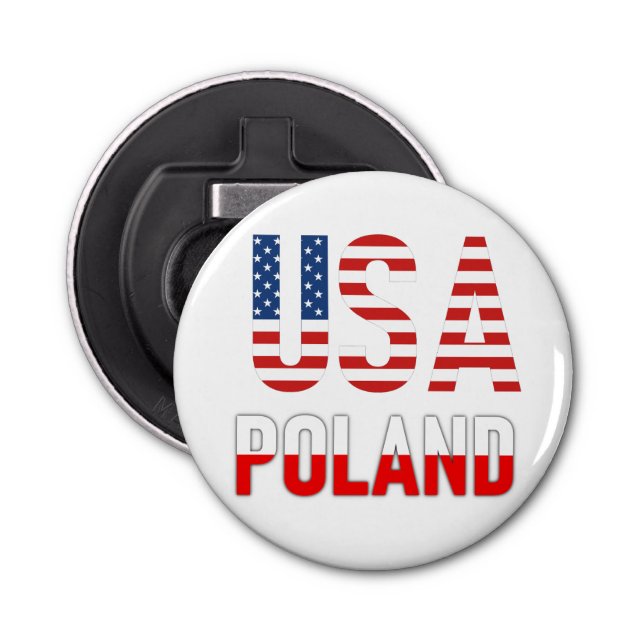 America Great, USA - Poland Bottle Opener (Front)