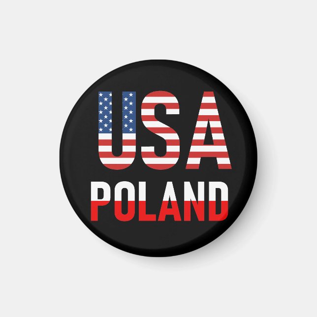 America Great, USA - Poland Magnet (Front)
