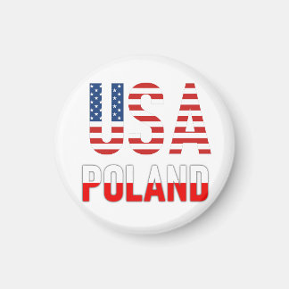 America Great, USA - Poland Magnet