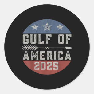 America Gulf Mexico - Gulf Of Usa America 2025 Ret Classic Round Sticker