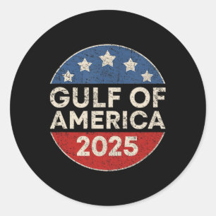 America Gulf Mexico - Gulf Of Usa America 2025 Ret Classic Round Sticker