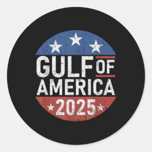 America Gulf Mexico - Gulf Of Usa America 2025 Ret Classic Round Sticker
