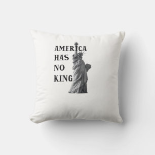 America Has No King Classic Throw Pillow