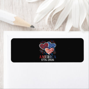 America Hearts 1776-2026 Patriotic