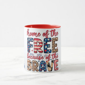 america home of the free  mug
