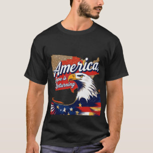America, Hope is Returning - Patriotic Eagle with  T-Shirt