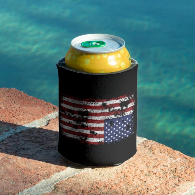 America In Distress - Upside Down Flag Can Cooler (In Situ Pool)