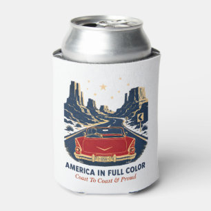 America In Full Colour Can Cooler