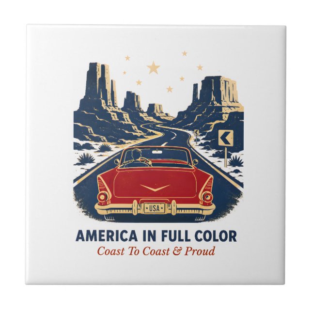 America In Full Colour Tiles (Front)