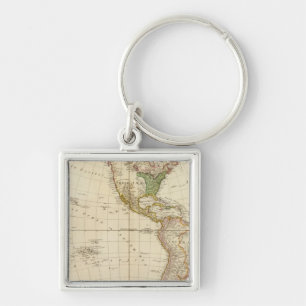 America - Indian Tribe Settlements Keychain