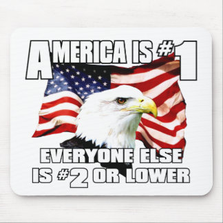 America is Number 1 Mouse Pad