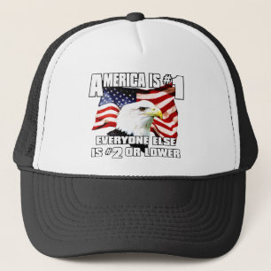 America is Number 1 Trucker Hat