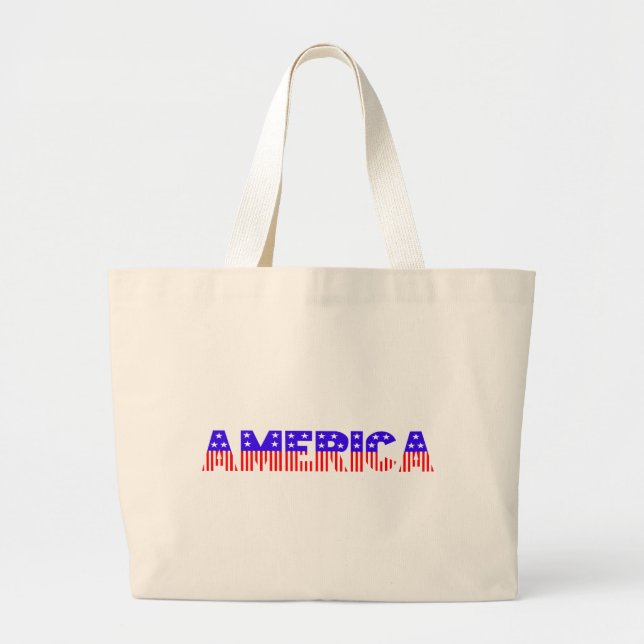 America Large Tote Bag (Front)
