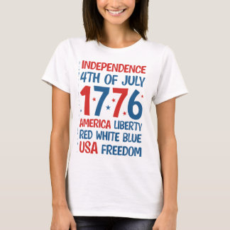 America Liberty, Red, White, Blue, USA Freedom T-Shirt