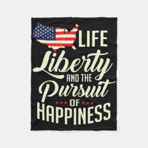 America Life Liberty And The Pursuit Of Happiness  Fleece Blanket