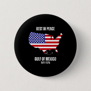 America Map Gulf Of Mexico President Gulf Of Usa  2 Inch Round Button