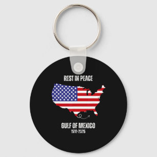 America Map Gulf Of Mexico President Gulf Of Usa  Keychain