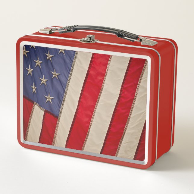 america metal lunch box (Front)