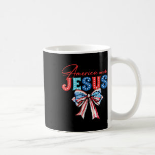America Needs Jesus Bow Christian Patriotic 4th Of Coffee Mug