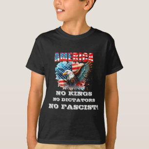 America No Kings No Dictators No Fascist  T-Shirt