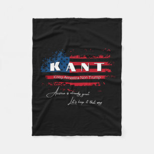 America Non Trump Funny Anti Trump 2024 Pro Democr Fleece Blanket