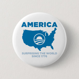 America Obama 2 Inch Round Button