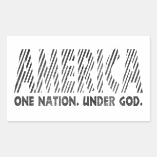 america, one nation under god , american T-Shirt Sticker