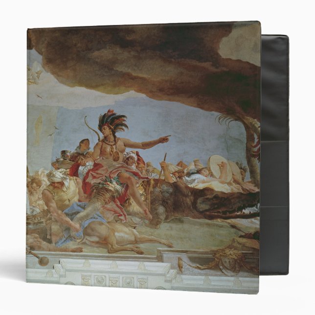America, one of the Four Continents Binder (Front/Inside)
