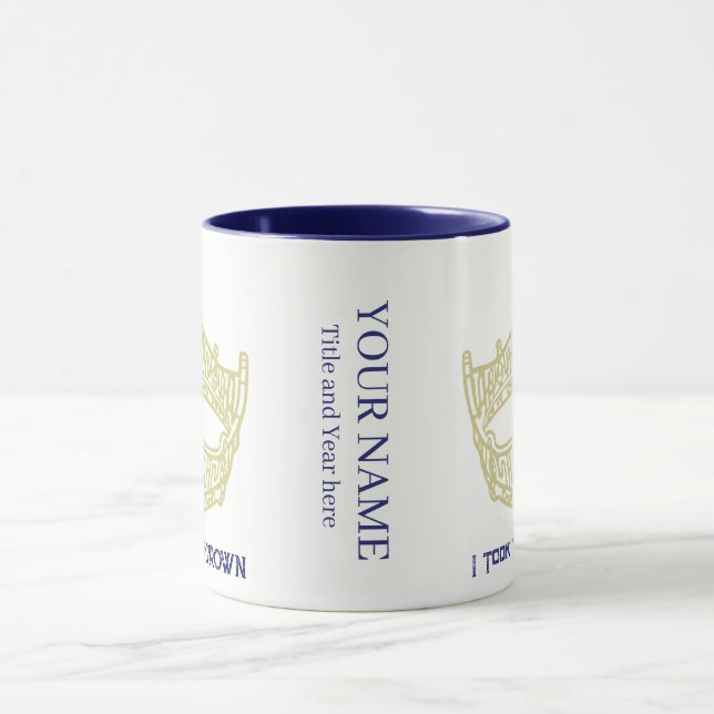 America Pageant Crown Nom personnalisé Mug (Centre)