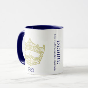 America Pageant Crown Nom personnalisé Mug