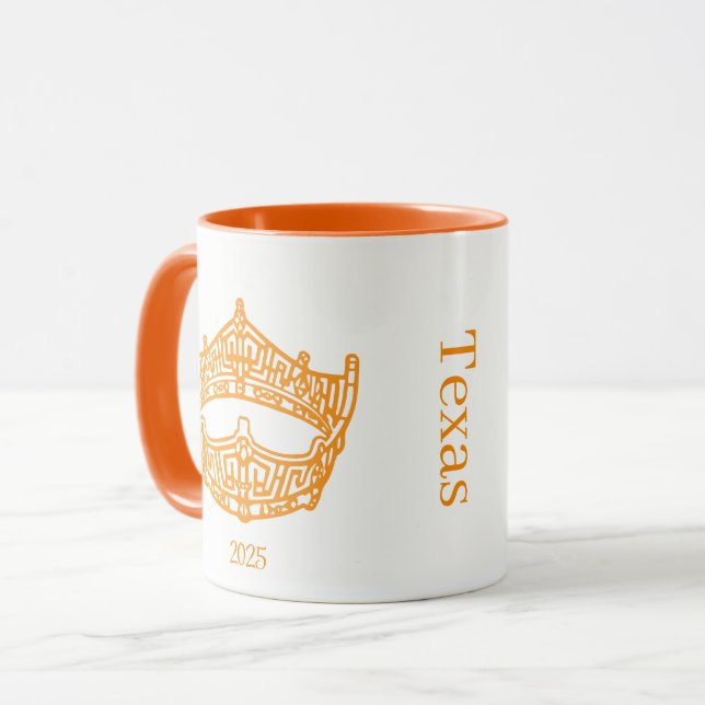 America Pageant Crown Personalized Name Mug (Front Left)