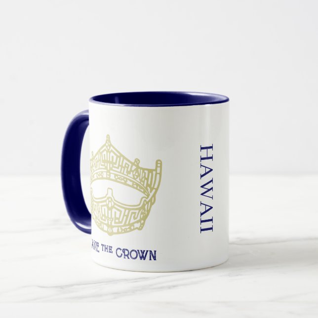 America Pageant Crown Personalized Name Mug (Front Left)