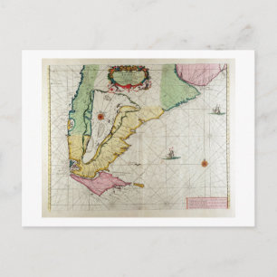 America, plate 17 from 'Le Nouveau et Grand Illumi Postcard