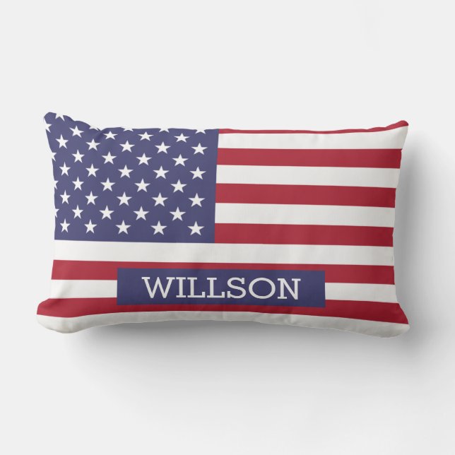 AMERICA PRIDE FAMILY BACKDROP LUMBAR PILLOW (Front)