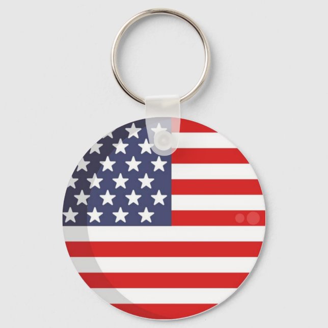 AMERICA PRIDE FLAG   KEYCHAIN (Front)
