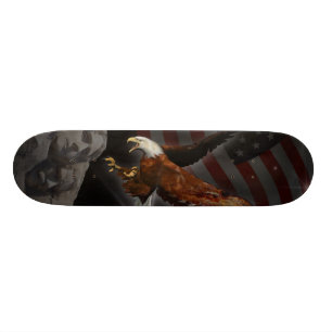 America Reborn Patriotic Bryan C. Smoak Skateboard
